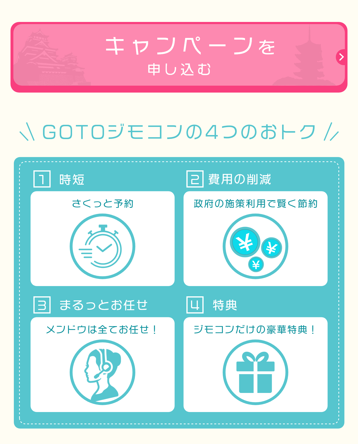 GoToジモコン4つのお得